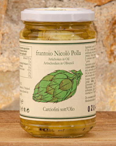Carciofini in Olio d'Oliva Polla Picture of Baby Artichokes in Olive Oil