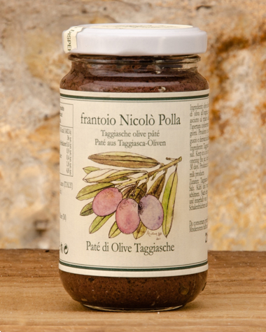 Pate' di Olive Taggiasche in Olio Extra Vergine di Oliva Polla Immagine di Pate' di Olive Taggiasche 170g