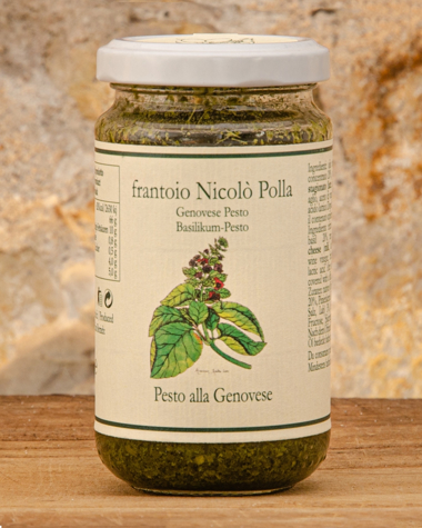 Pesto alla Genovese in Olio Extra Vergine di Oliva Polla Immagine di Pesto alla Genovese 170g
