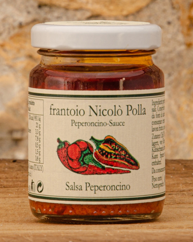 Salsa di Peperoncino in Olio Extra Vergine di Oliva Immagine di Salsa al Peperoncino 85g