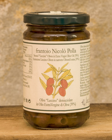 Olive Nere Snocciolate sott'Olio Polla Picture of Stoned Black Olives 300g