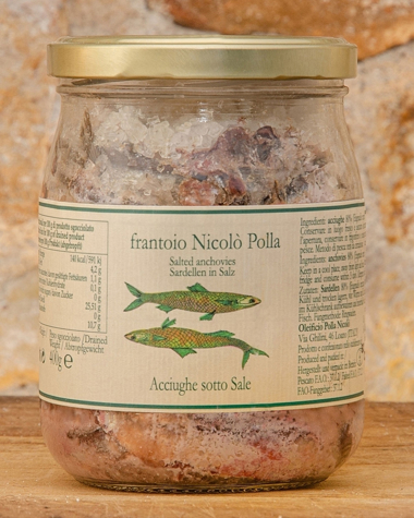 polla acciughe sotto sale Picture of Salted Anchovies 500g